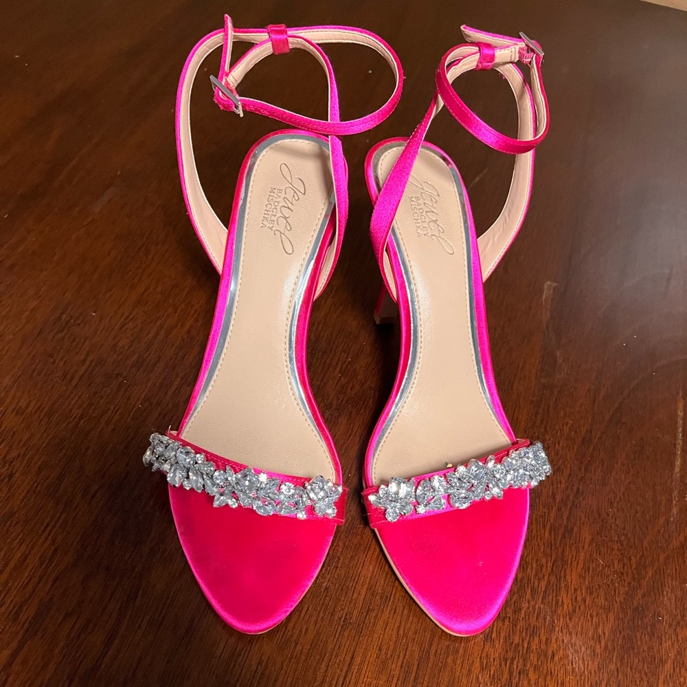 Pink studded heels